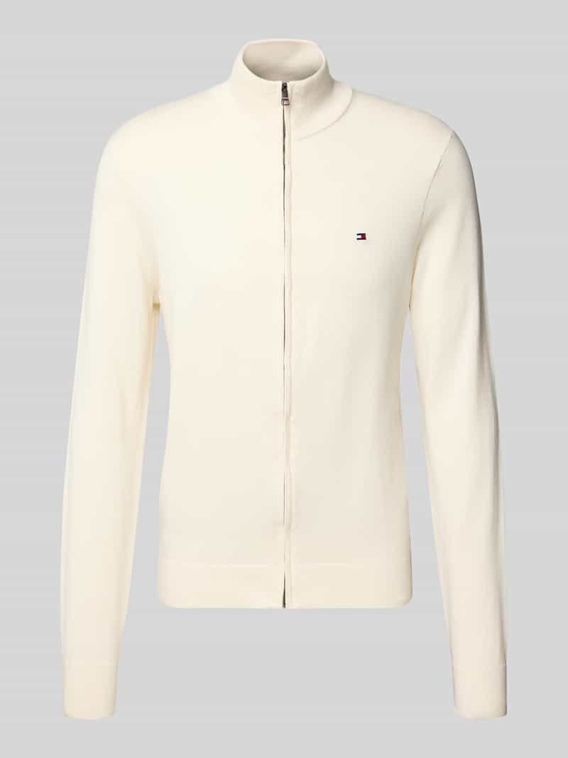 Kurtka z dzianiny o kroju regular fit z czystej bawełny