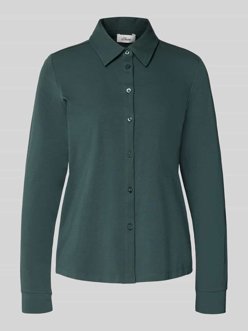 Bluzka o kroju regular fit z mieszanki bawełny