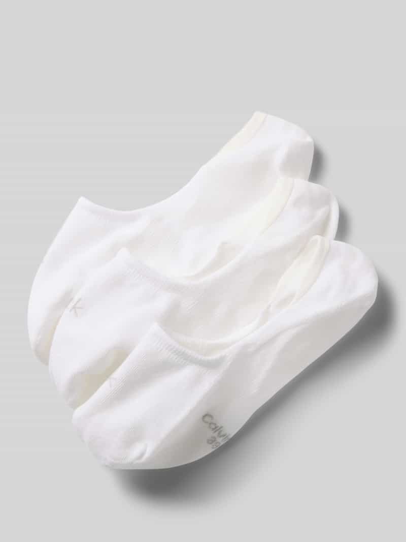 Skarpety z wyhaftowanym logo w zestawie 3 szt. model ‘Footie’