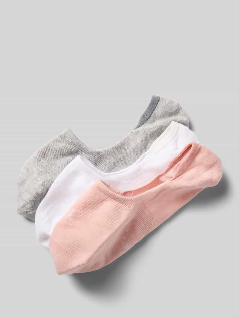 Skarpety z wyhaftowanym logo w zestawie 3 szt. model ‘Footie’