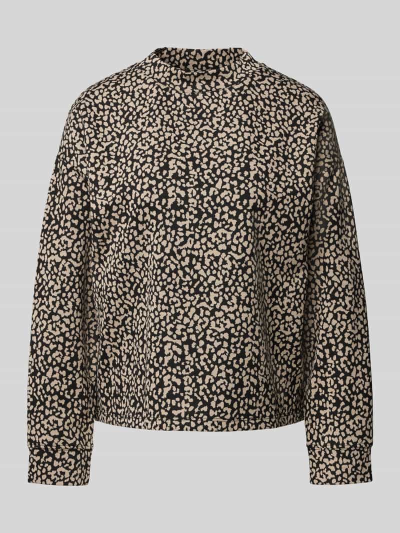 Sweter z dzianiny ze stójką