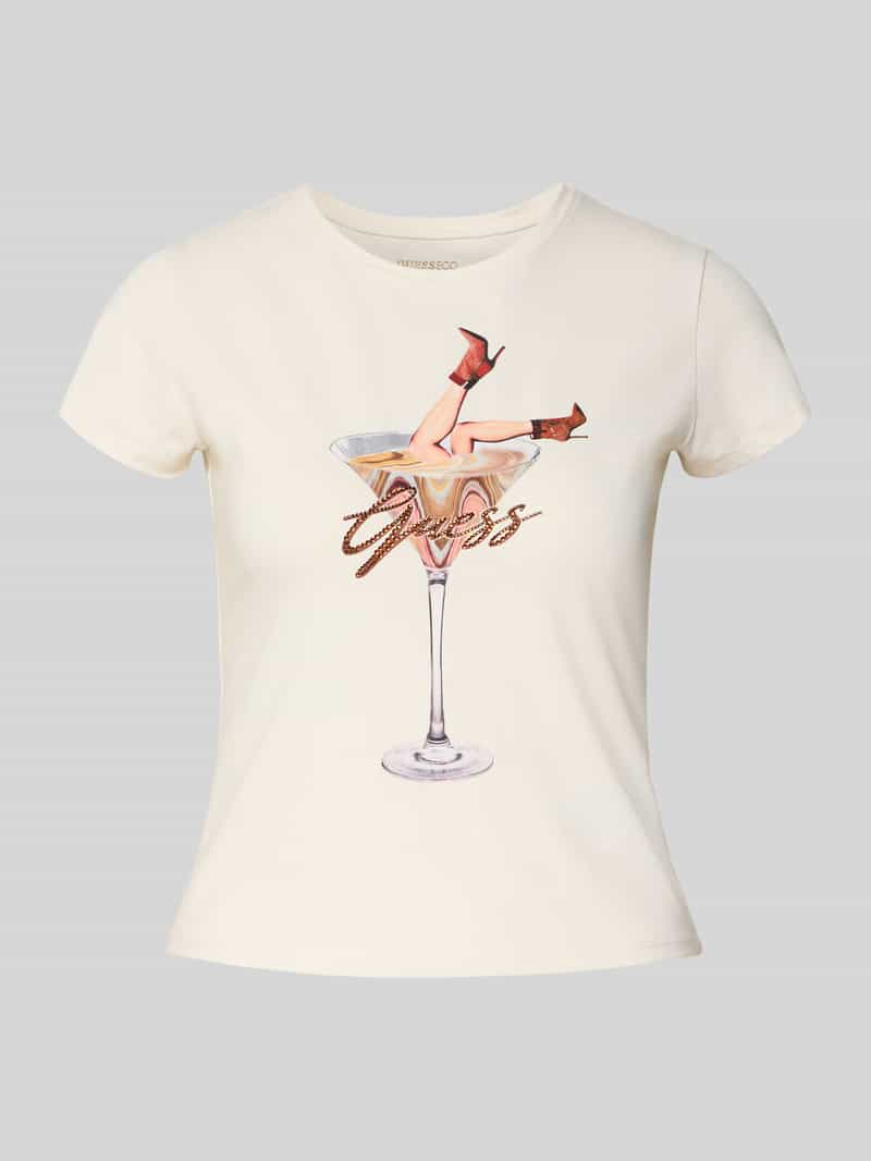 T-shirt z nadrukiem z motywem z logo