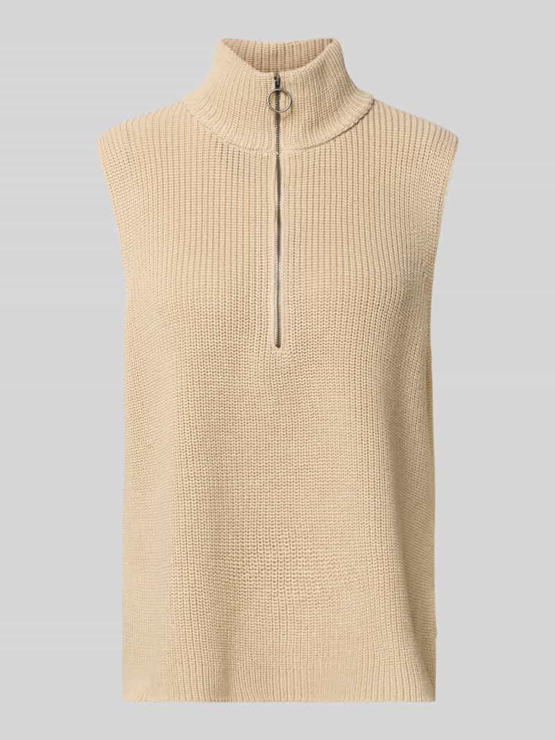 Bezrękawnik ze stójką i zamkiem błyskawicznym model ‘Julia’