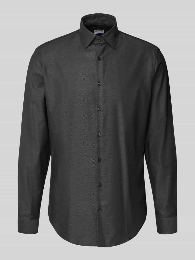 Koszula biznesowa o kroju slim fit z kołnierzykiem typu kent