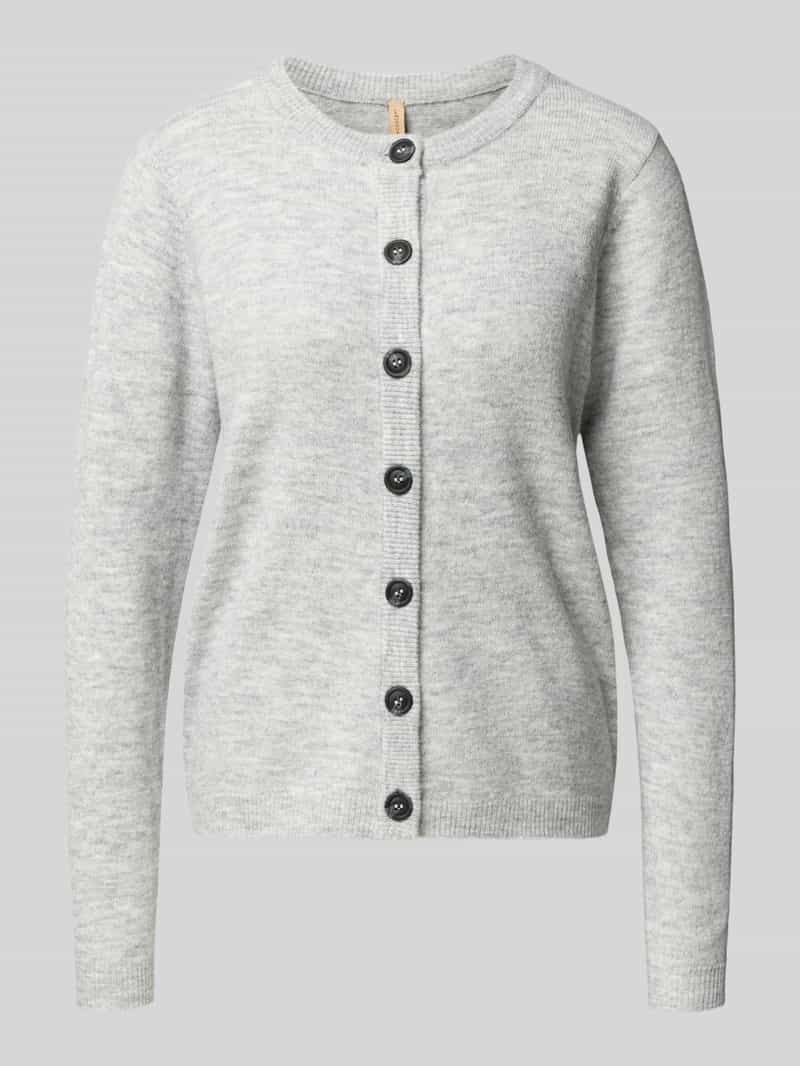 Kurtka z dzianiny z okrągłym dekoltem model ‘ORLEAN’