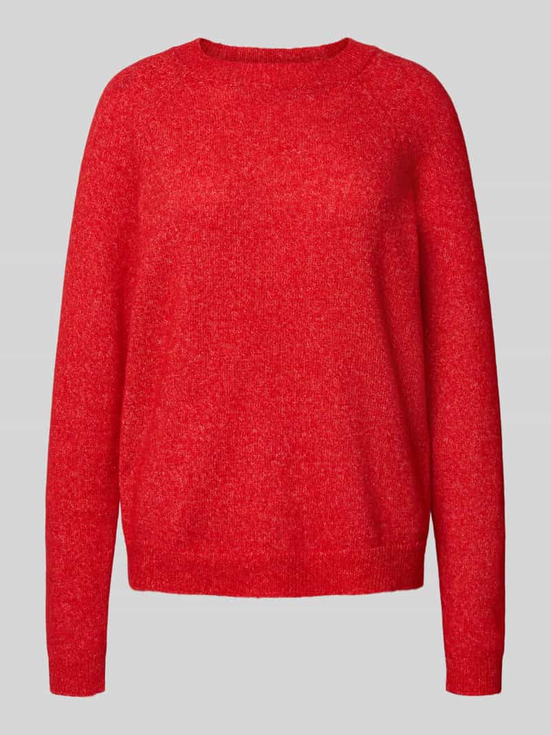 Sweter z dzianiny o kroju regular fit z raglanowymi rękawami model ‘JULIANA’