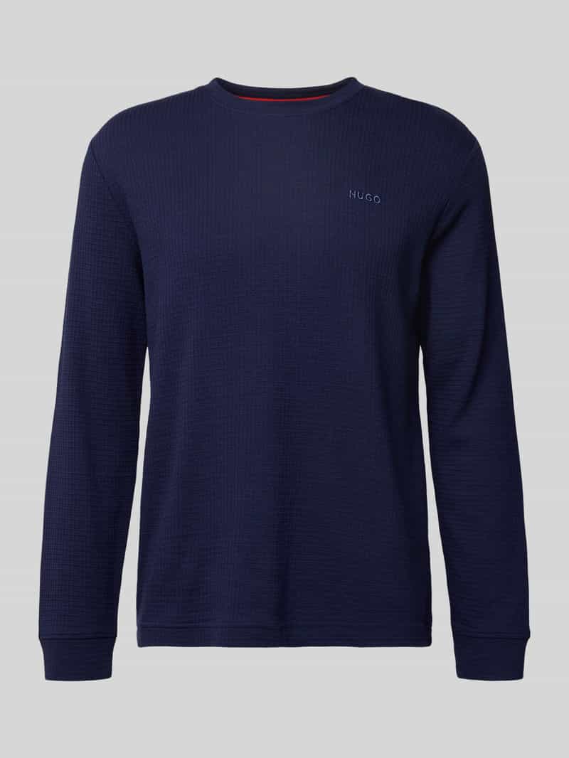 Bluzka z długim rękawem o kroju regular fit z mieszanki bawełny model ‘AUSTIN’