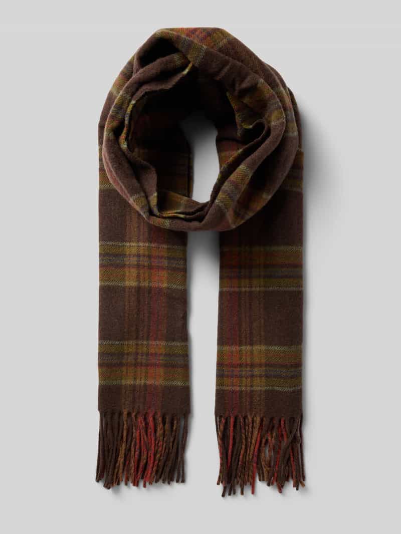 Szal z domieszką kaszmiru model ‘Plaid’