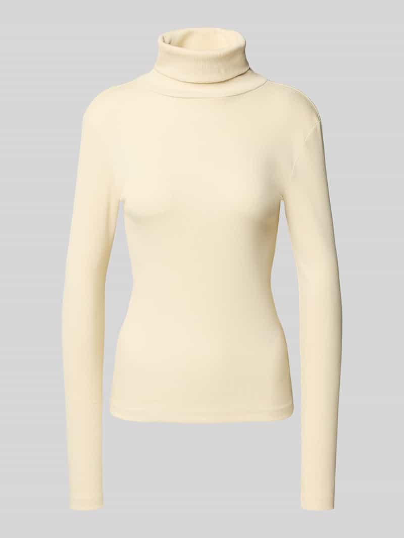 Bluzka z długim rękawem o kroju slim z dodatkiem bawełny model ‘CHLOE’