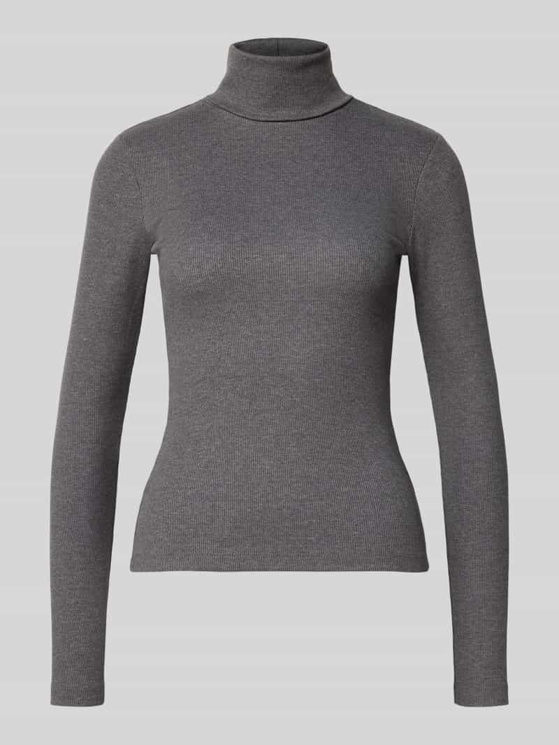 Bluzka z długim rękawem o kroju slim z dodatkiem bawełny model ‘CHLOE’