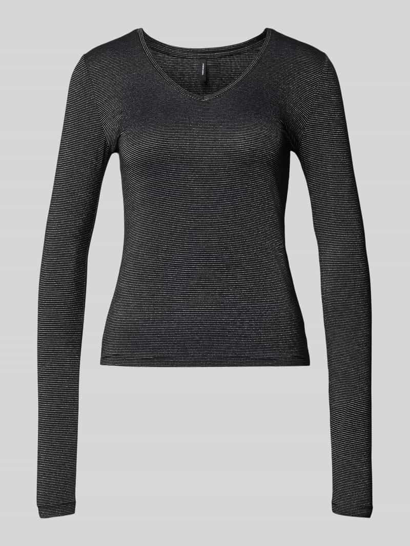 Bluzka z długim rękawem o kroju regular fit z mieszanki wiskozy model ‘LAVA’