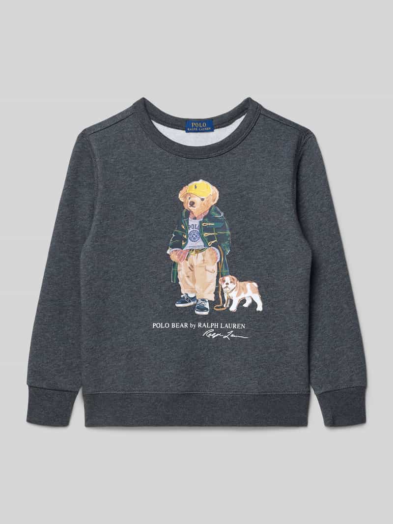 Bluza o kroju regular fit z nadrukiem z logo