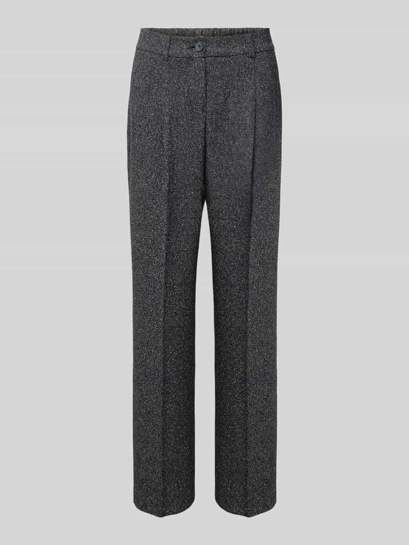 Spodnie o kroju regular fit z dodatkiem wiskozy model ‘Cisilia’