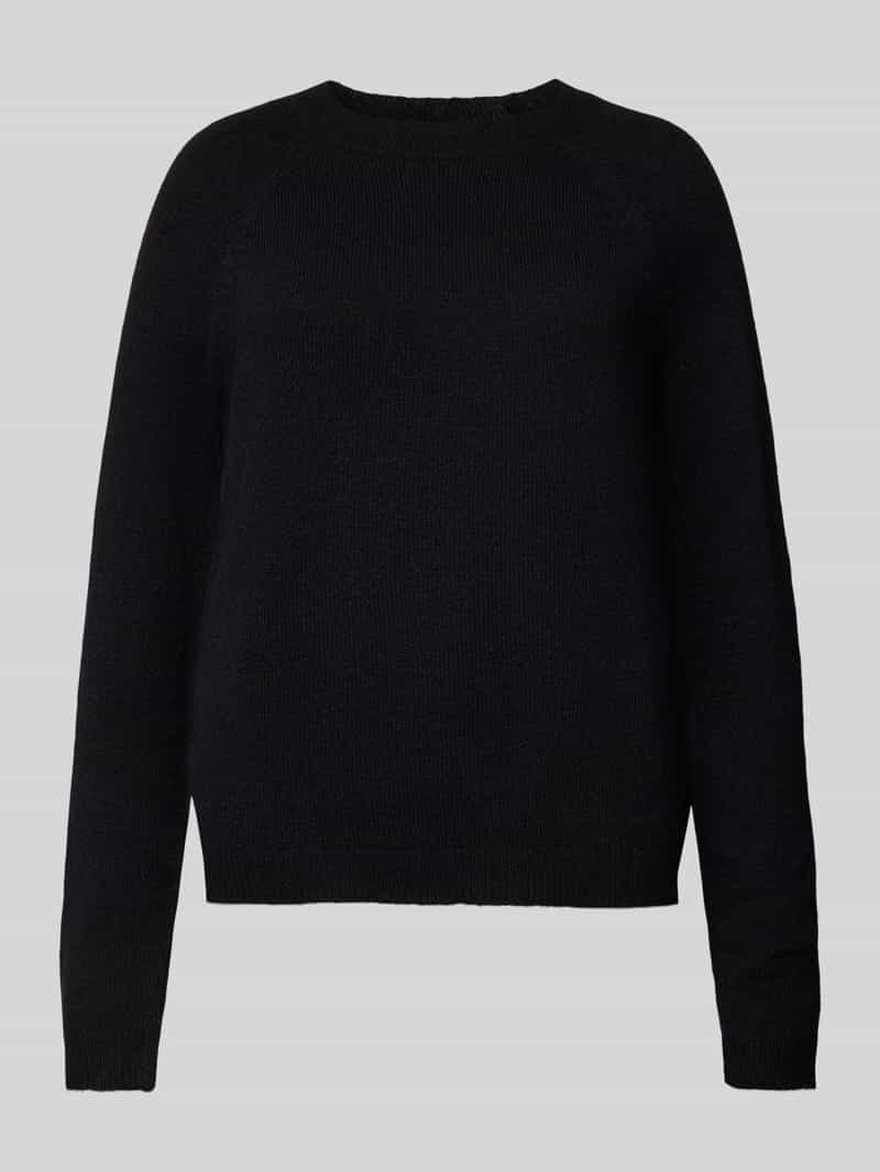 Sweter z dzianiny o kroju regular fit z raglanowymi rękawami model ‘JULIANA’