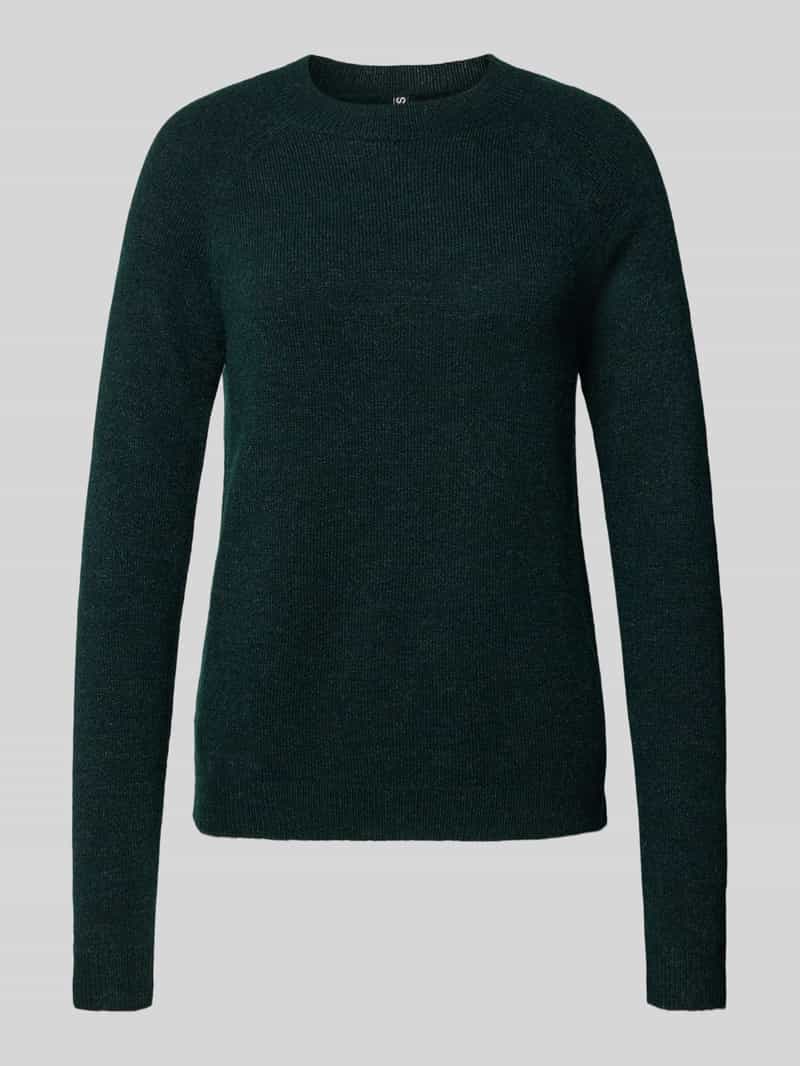 Sweter z dzianiny o kroju regular fit z raglanowymi rękawami model ‘JULIANA’