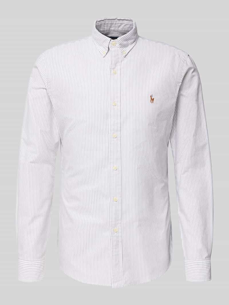 Koszula casualowa o kroju regular fit z kołnierzykiem typu button down