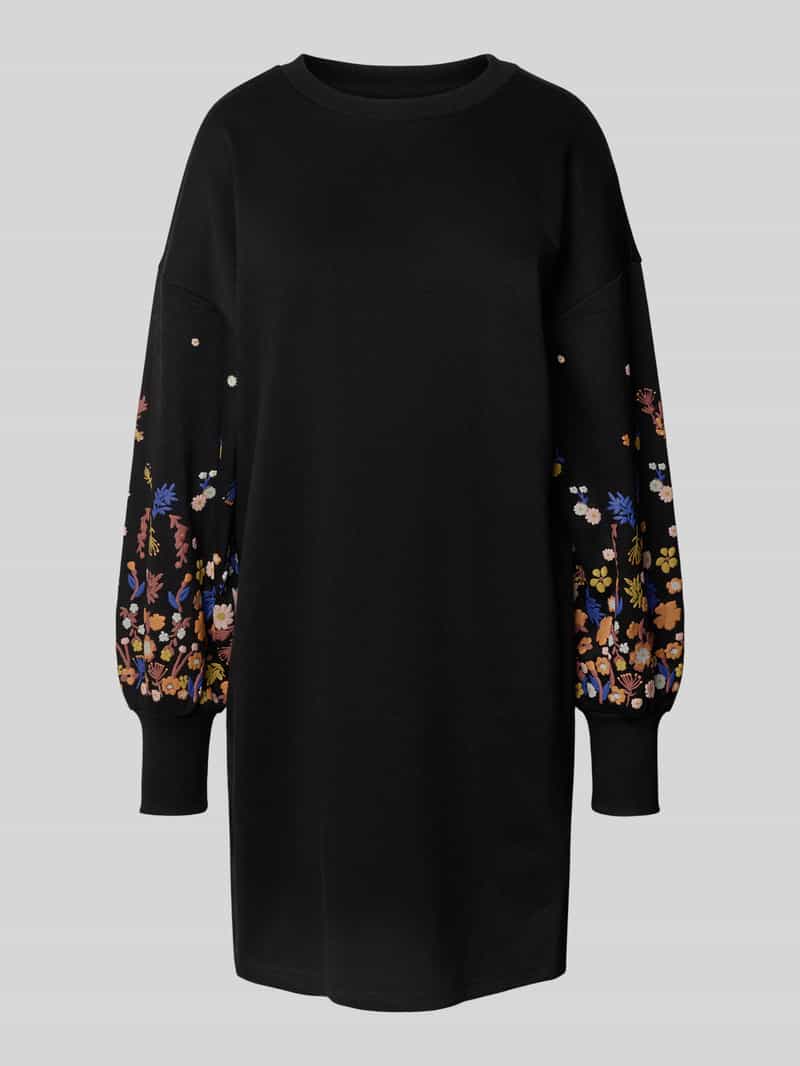 Sukienka dresowa o lejącym kroju z mieszanki bawełny model ‘BROOKE’