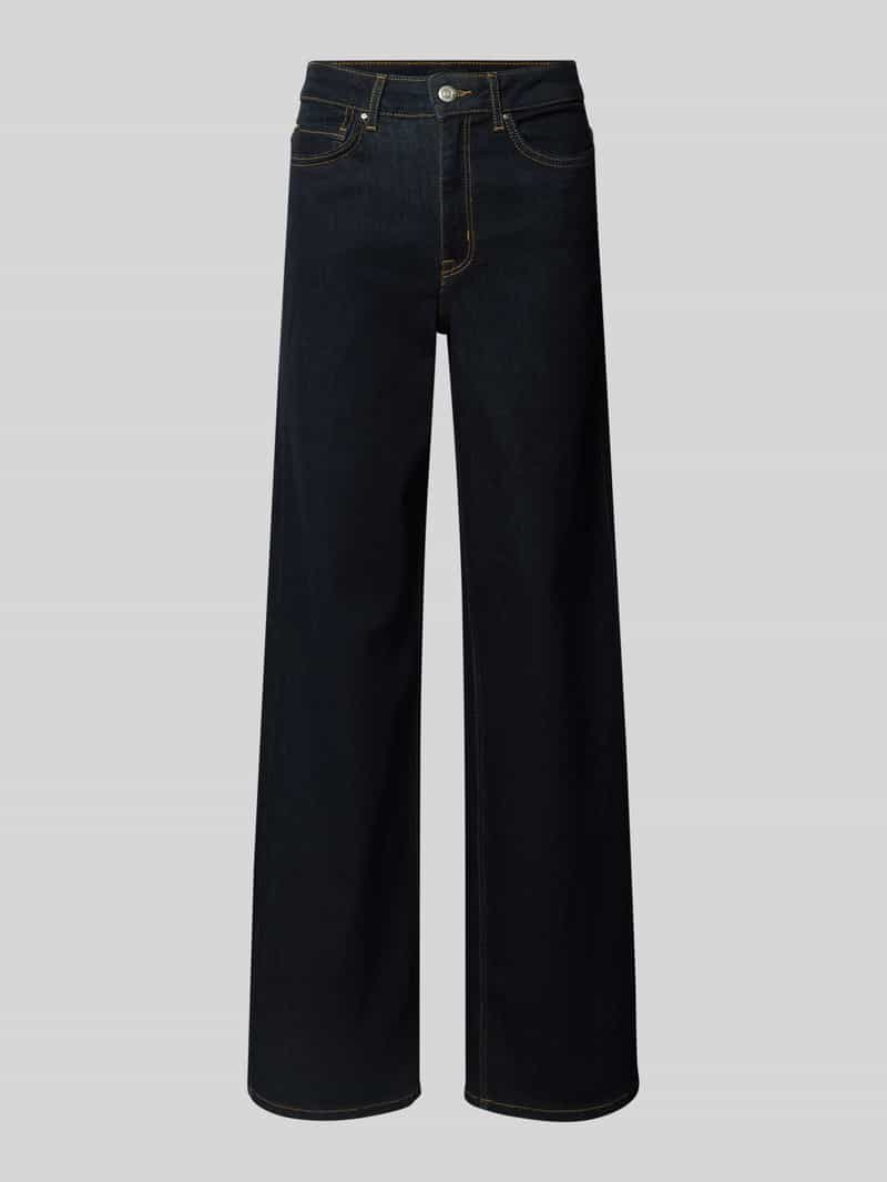 Jeansy z szeroką nogawką z mieszanki bawełny model ‘MADISON’