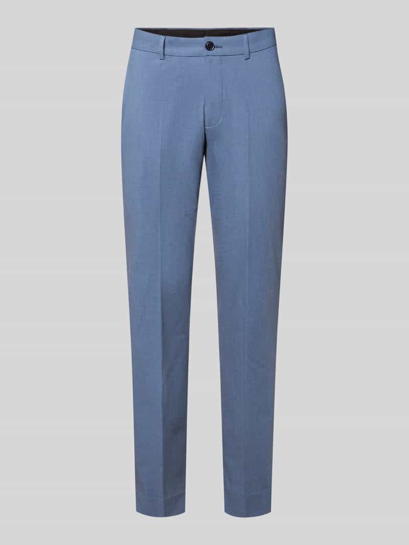 Spodnie do garnituru o kroju regular fit z dodatkiem wiskozy