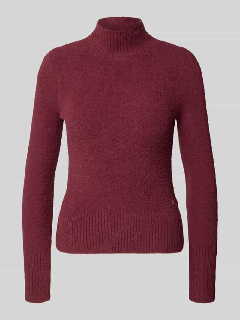 Sweter z dzianiny ze stójką model ‘MARION’