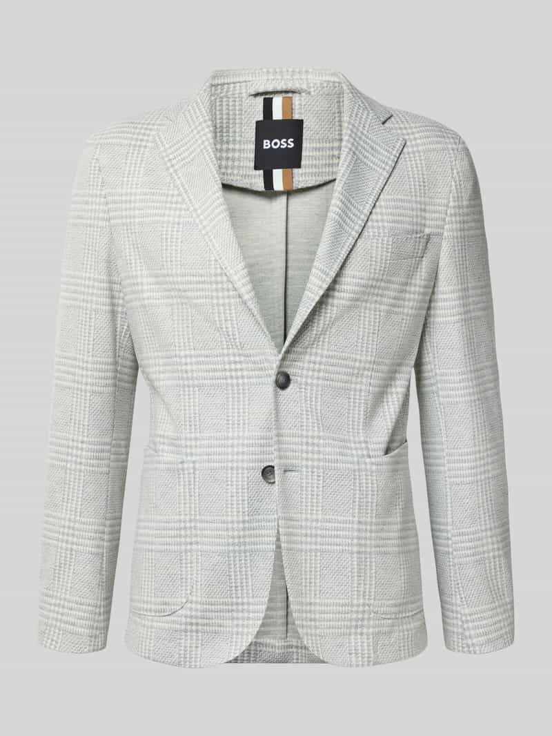 Marynarka do garnituru o kroju slim fit z włoskiego dżerseju model ‘HANRY’