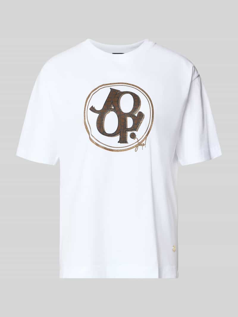 T-shirt z nadrukiem z logo model ‘Tashi’