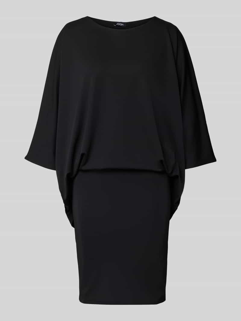 Sukienka koktajlowa o długości do kolan z okrągłym dekoltem