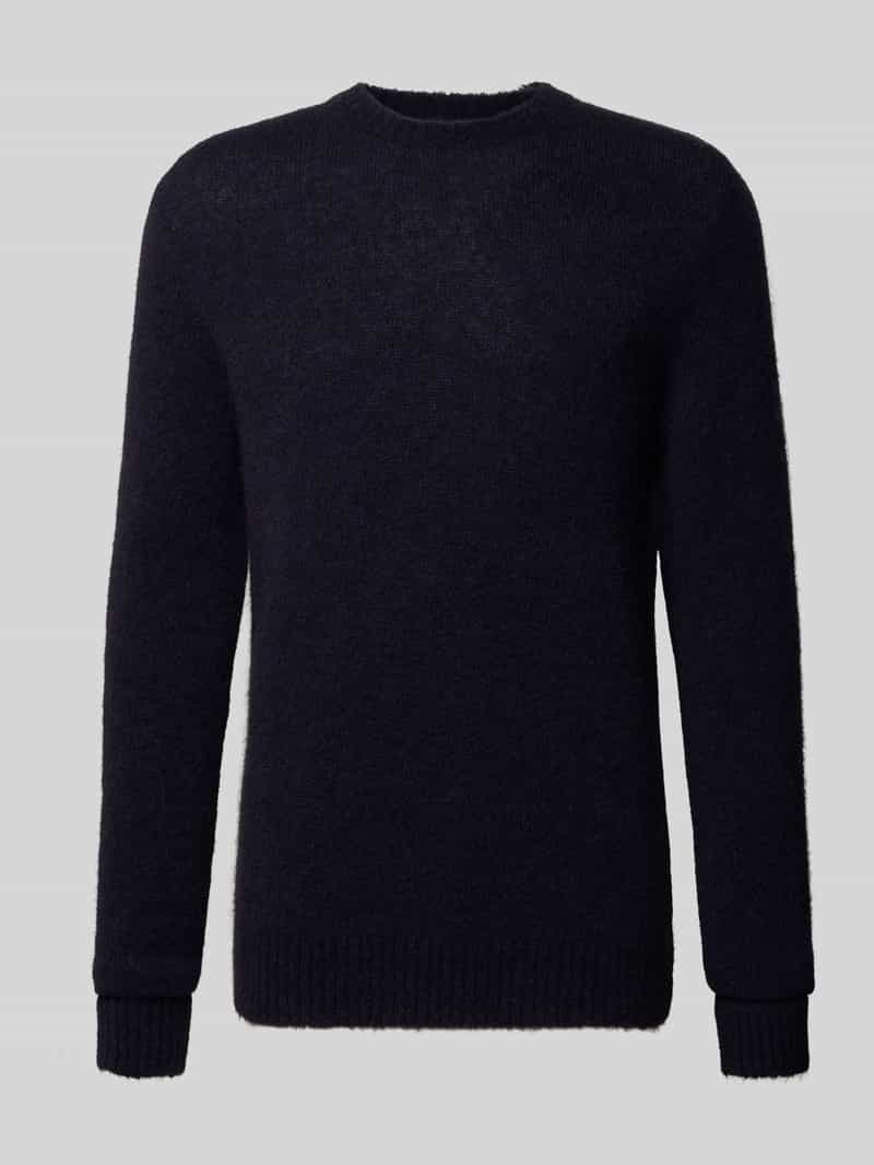 Sweter z dzianiny z okrągłym dekoltem model ‘ALPINE’