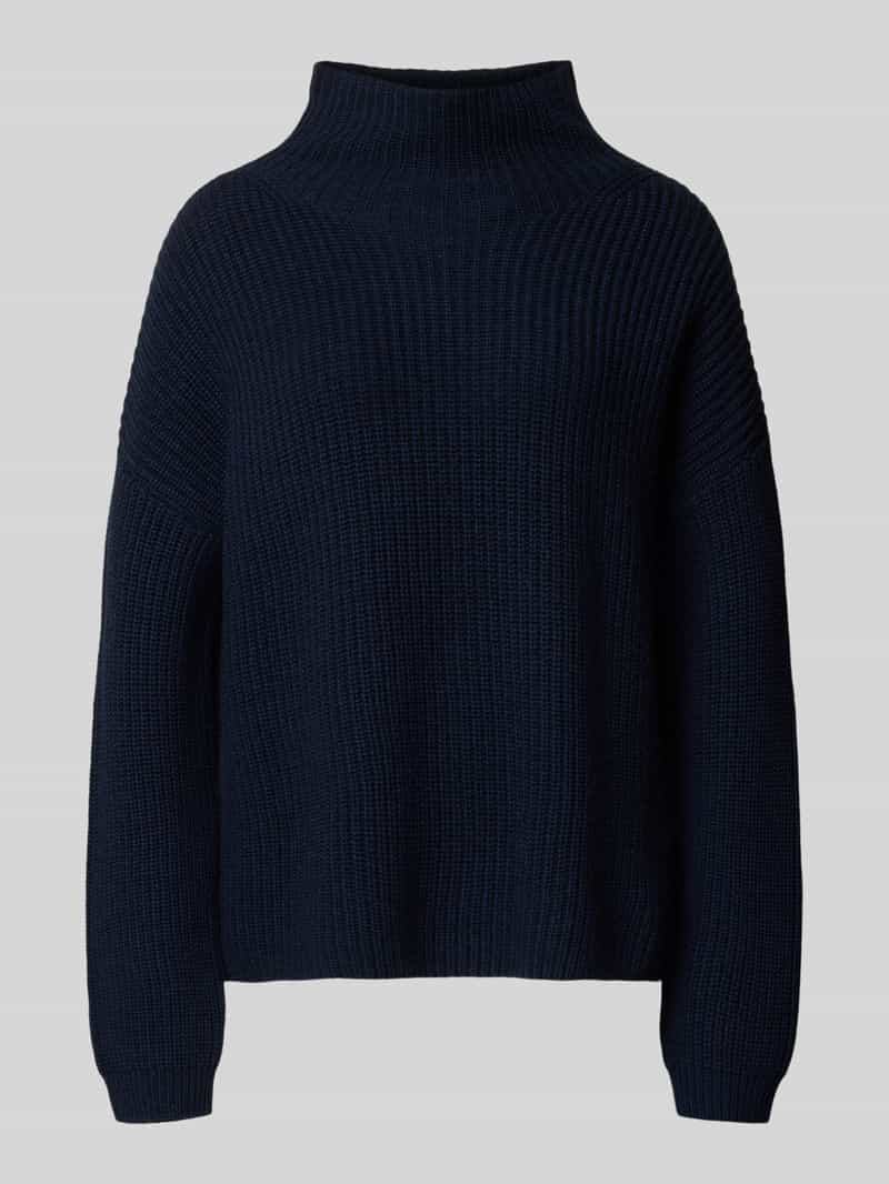 Sweter z dzianiny z mieszanki kaszmiru ze stójką model ‘LONA’