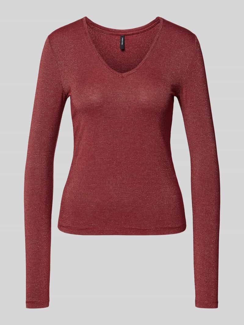 Bluzka z długim rękawem o kroju regular fit z mieszanki wiskozy model ‘LAVA’