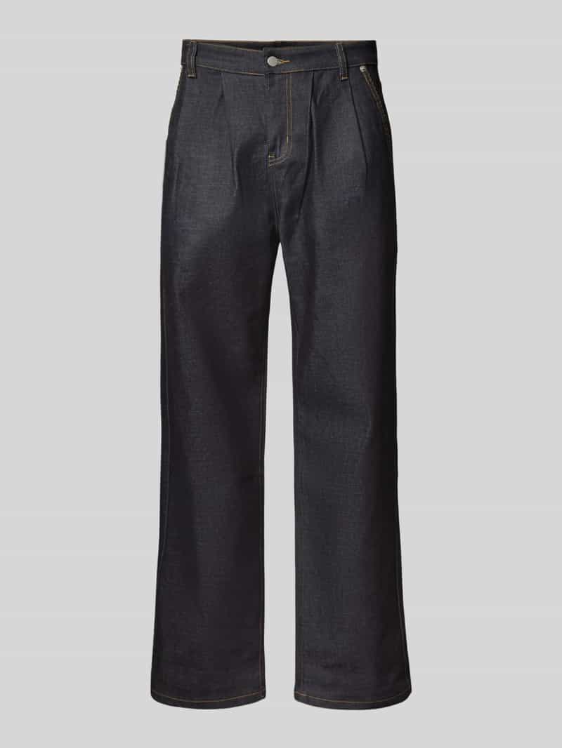 Jeansy o kroju baggy fit z ozdobnymi szwami model ‘Nizana’