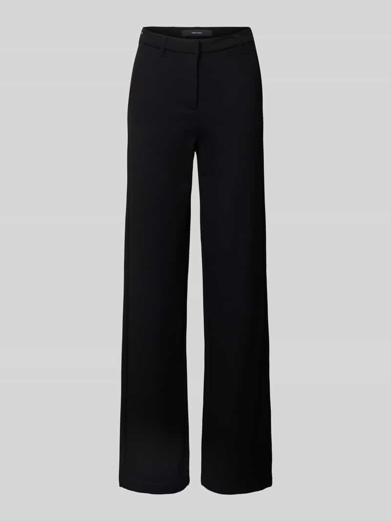 Spodnie szerokie o kroju slim fit z mieszanki wiskozy model ‘EVA’