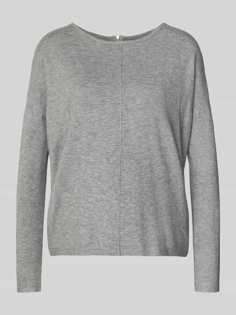 Sweter o kroju comfort fit z dzianiny z mieszanki wiskozy model ‘BREEZE AURA’