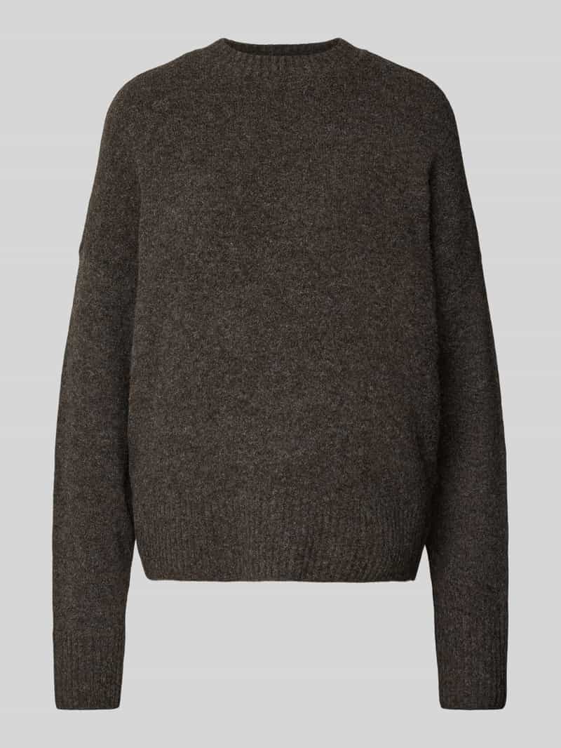 Sweter o kroju relaxed fit z dodatkiem wełny model ‘BOOM’