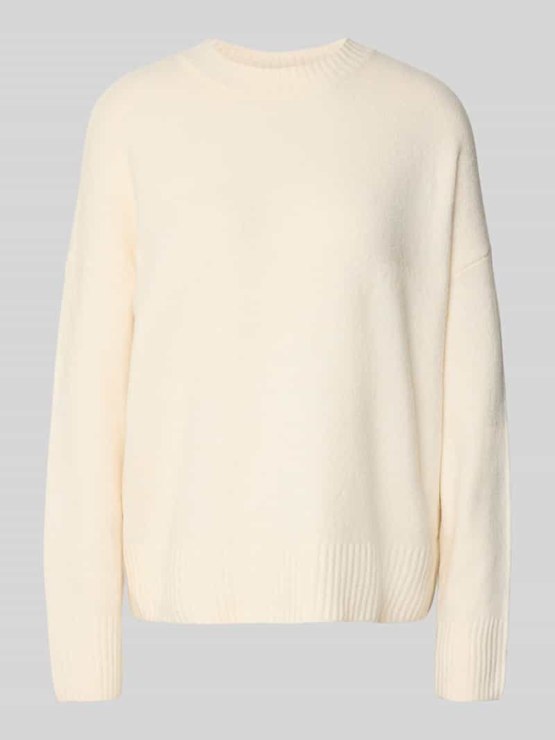 Sweter o kroju relaxed fit z dodatkiem wełny model ‘BOOM’