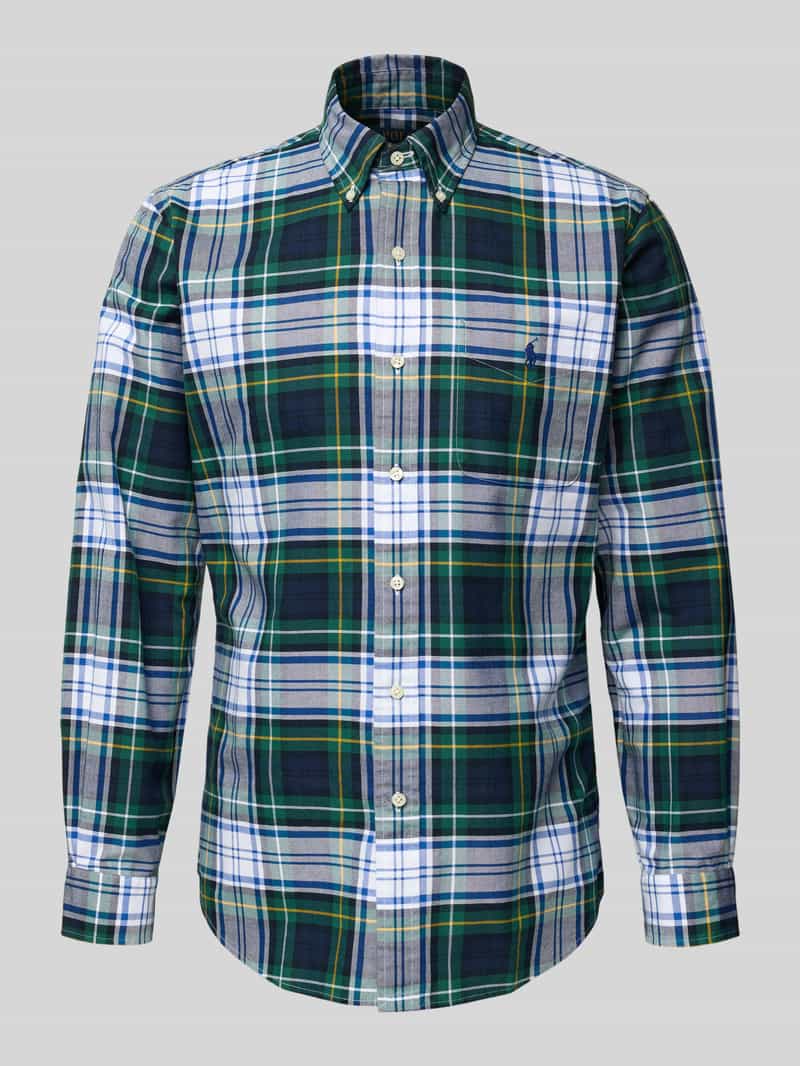 Koszula casualowa o kroju regular fit z kołnierzykiem typu button down