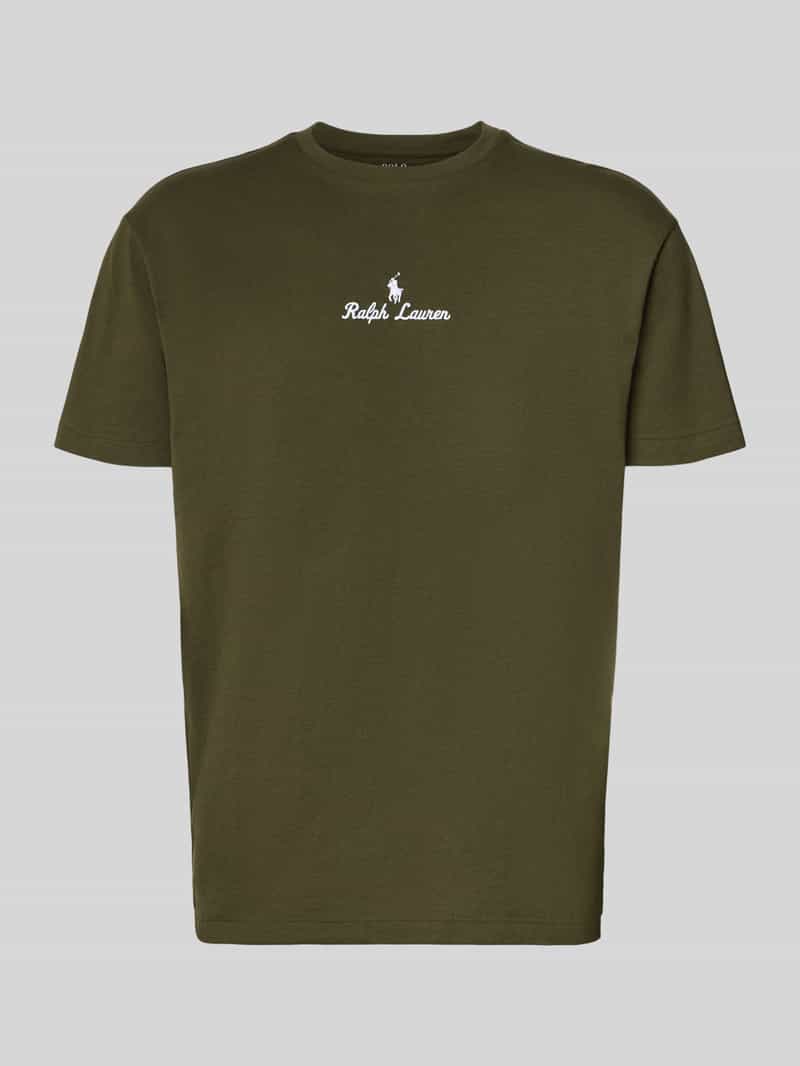 T-shirt z wyhaftowanym logo