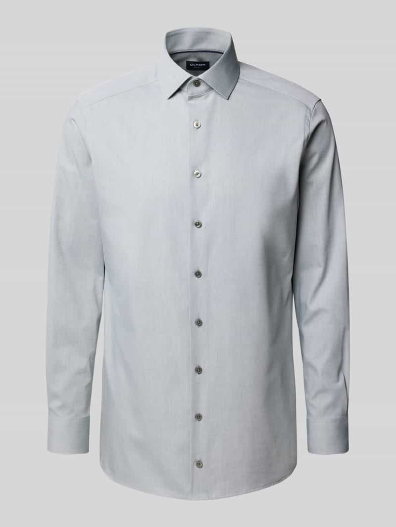 Koszula biznesowa o kroju Modern Fit z kołnierzykiem typu kent