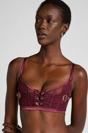 Hunkemöller Avela – miękki biustonosz typu longline bez wypełnienia Czerwony