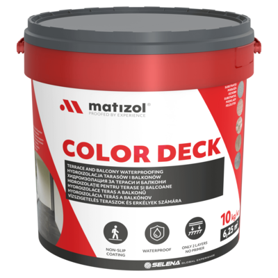 Hydroizolacja Tarasów i Balkonów Color Deck 10 kg szary MATIZOL
