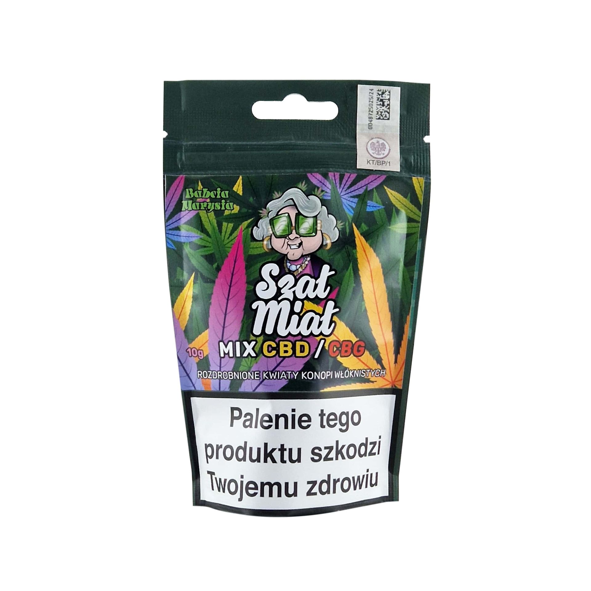 SZAŁ MIAŁ CBD + CBG 10G Babcia Marysia MIX Trym