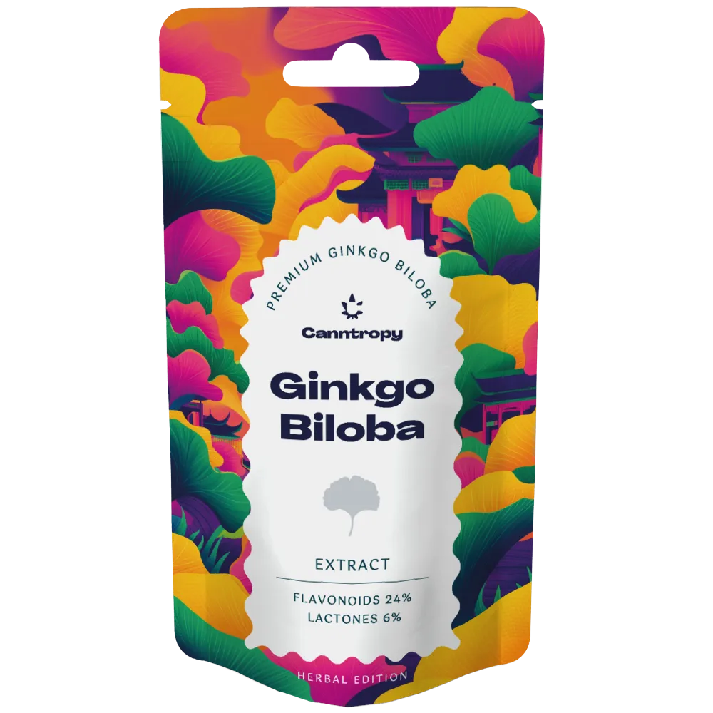 Ekstrakt z miłorzębu japońskiego, 24% flawonoidów, 6% laktonów – 25G