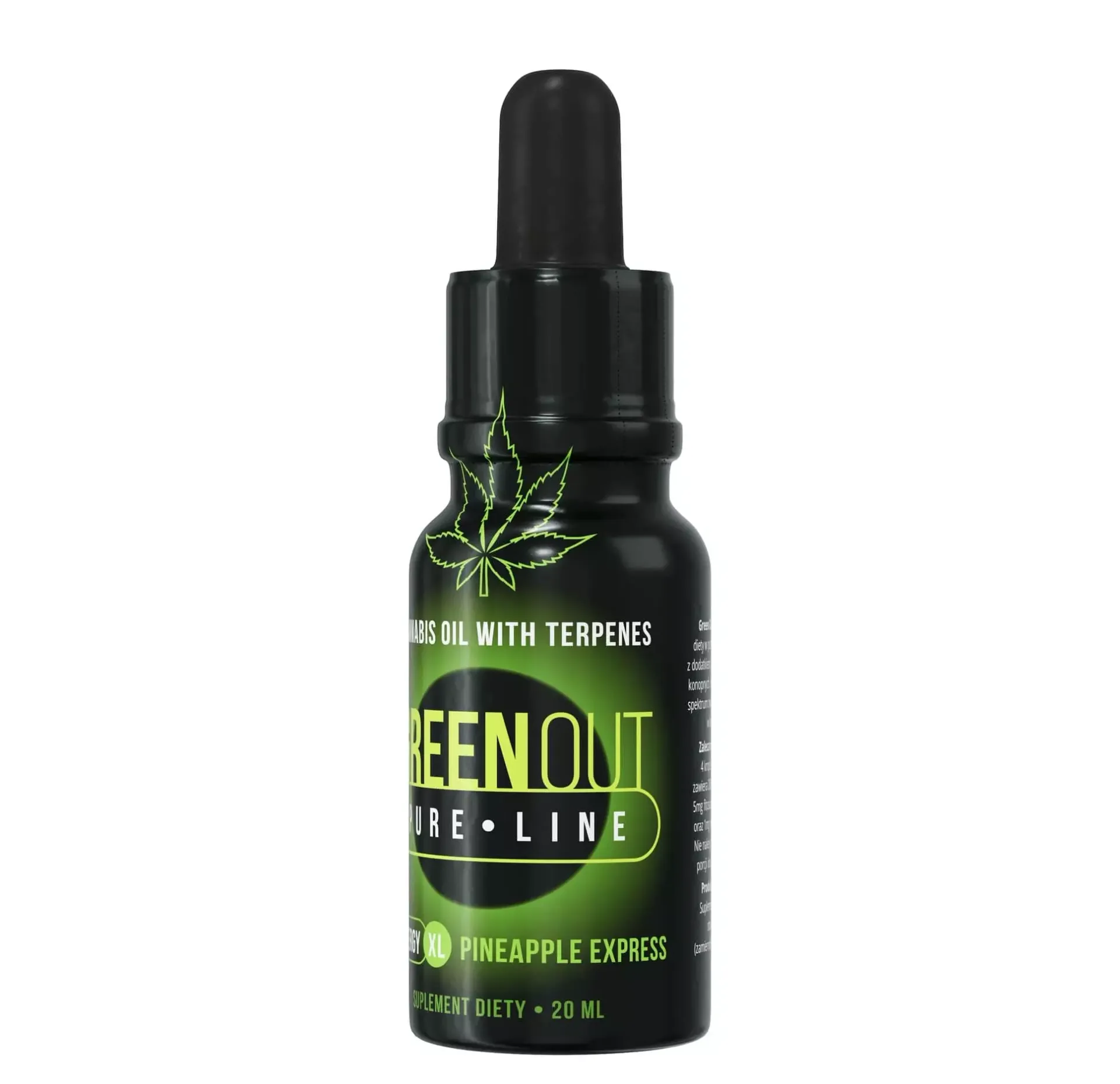 Olejek konopny Green Out® Pure XL, 20ml – Pineapple Express – ENERGY