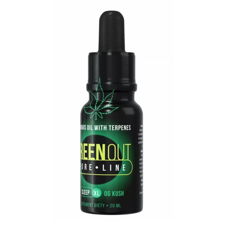 Olejek konopny Green Out® Pure XL, 20ml – O.G. Kush – SLEEP
