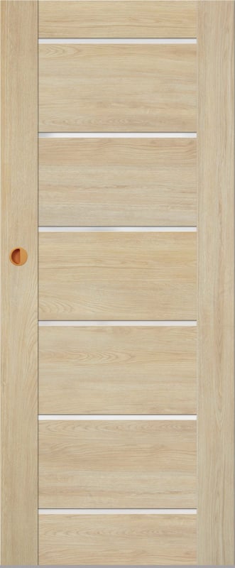 Drzwi przesuwne pokojowe Arak dąb Marone 70 prawe