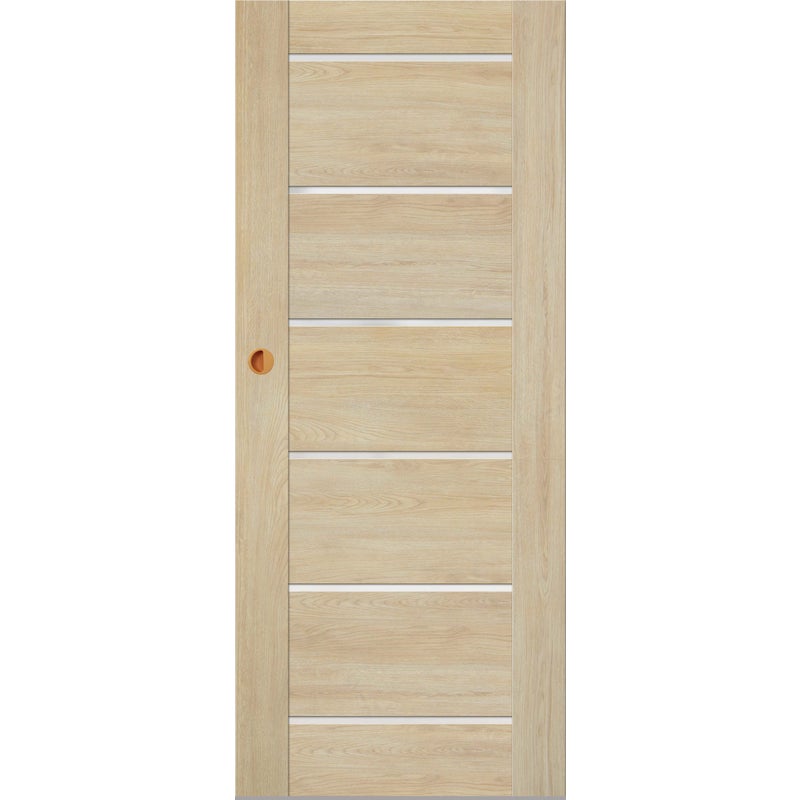 Drzwi przesuwne pokojowe Arak dąb Marone 90 prawe