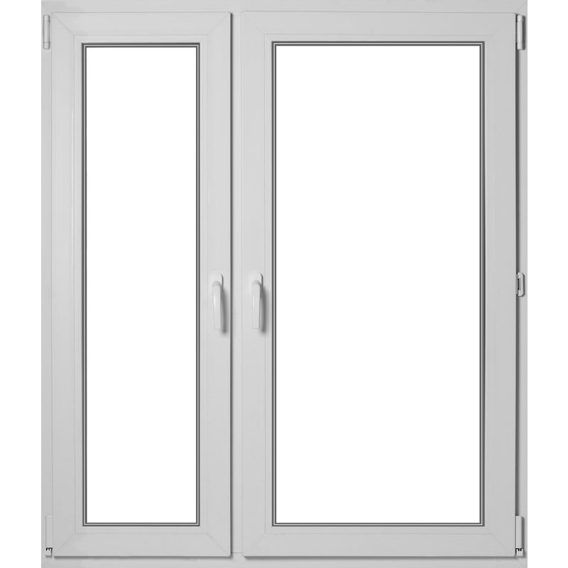 Okno PCV 3-szybowe fasadowe MD85 O33 AR złoty dąb 1165x1435 mm rozwierno-uchylne do wewnątrz lewe