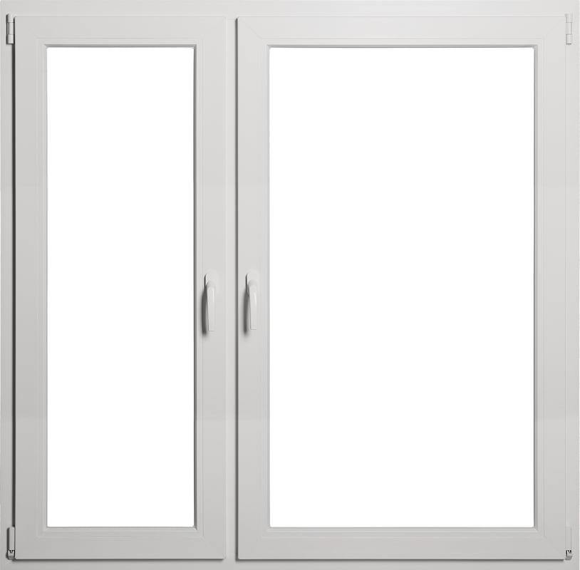 Okno PCV 3-szybowe fasadowe MD85 O35 złoty dąb 1465x1435 mm rozwierno-uchylne do wewnątrz lewe