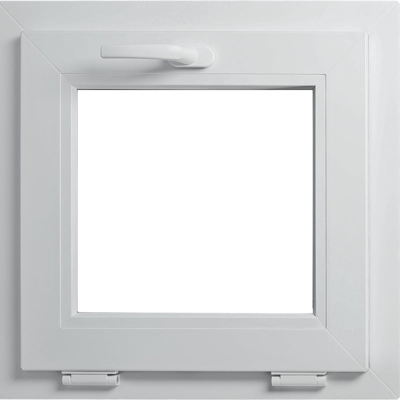 Okno PCV 3-szybowe fasadowe MD85 O1 złoty dąb 565x535 mm uchylne do wewnątrz