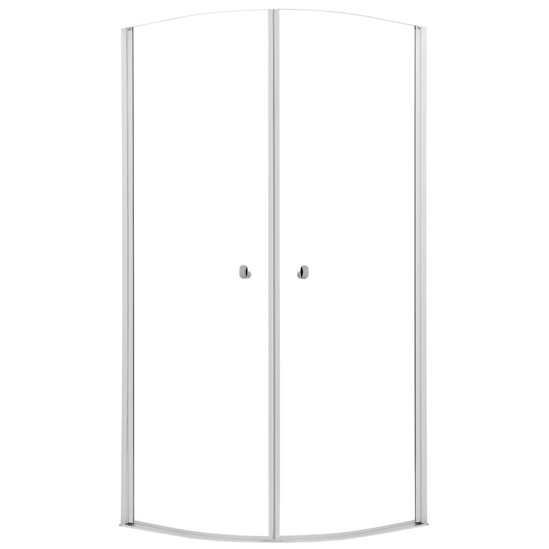 Kabina prysznicowa 1/4 koła Hooked 90x90x200 cm profile chromowane Sealskin